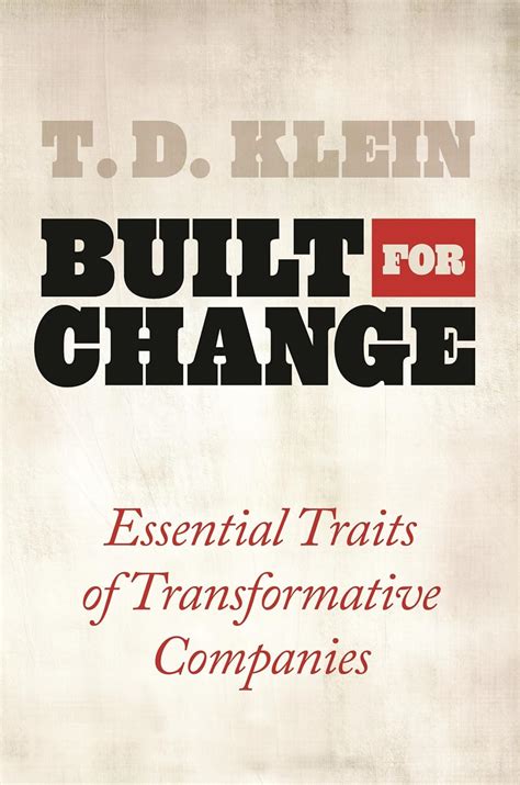 built for change essential traits of transformative companies Epub